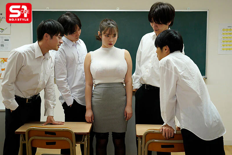 [SONE-748] Bondage Busty J-cup Female Teacher Onahole R**e Gangbang. Restrained, Fondled, Sucked, and Licked As Much As She Wants (DVD) - Image 3